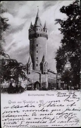 Ak Frankfurt am Main, Eschenheimer Turm