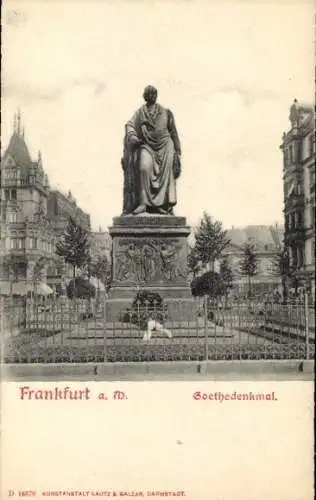 Ak Frankfurt am Main, Goethedenkmal