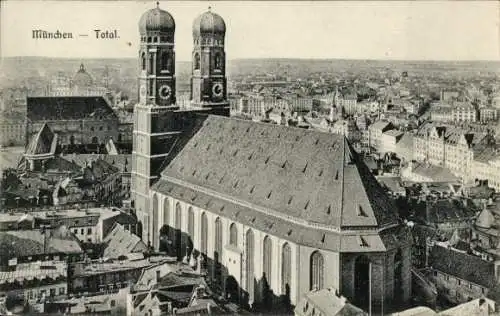 Ak München, Gesamtansicht, Kirche