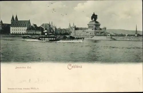 Ak Koblenz am Rhein, Deutsches Eck