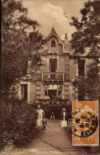 Ak Ver sur Mer Calvados, Chalet du Phare, facade principale