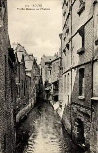 Ak Rouen Seine Maritime, Vieilles Maisons sur l'Aubette