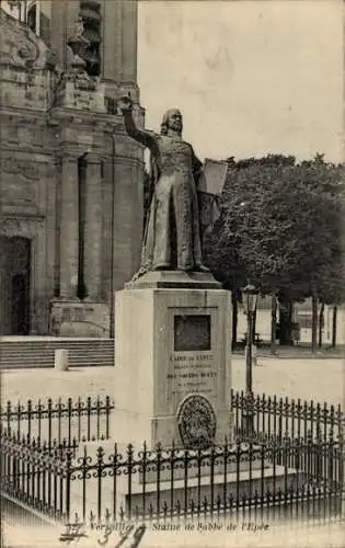 Ak Versailles Yvelines, Statue de babbe de l'Epee