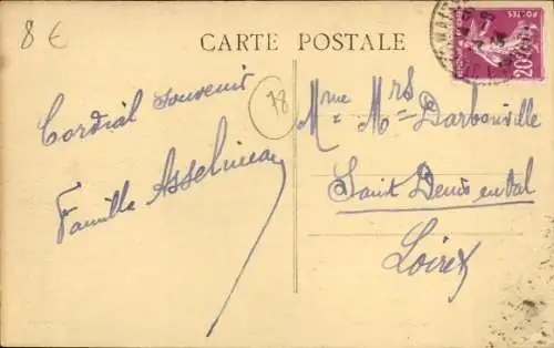 Ak Saint Germain en Laye Yvelines, Schloss, Bus