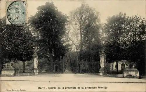 Ak Marly le Roi Yvelines, Entree de la propriete de la princesse Montijo