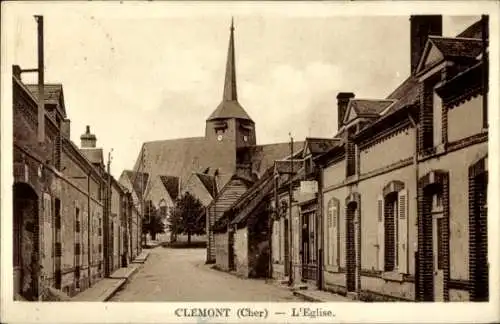 Ak Clémont Cher, Kirche