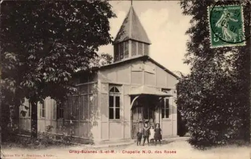 Ak Grisy Suisnes Seine et Marne, Chapelle N.-D. des Roses