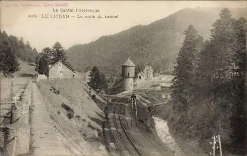 Ak Le Lioran Cantal, La route du tunnel