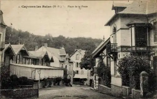 Ak Capvern Hautes Pyrénées, Place de la Poste