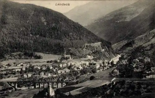 Ak Landeck in Tirol, Gesamtansicht