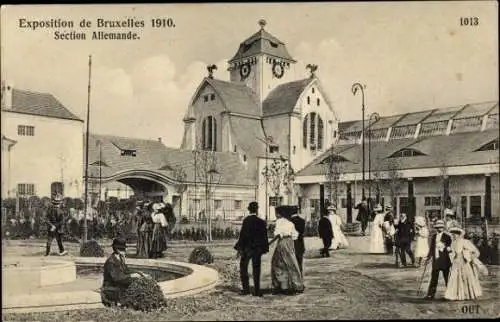 Ak Brüssel Brüssel, Ausstellung 1910, Deutsche Sektion