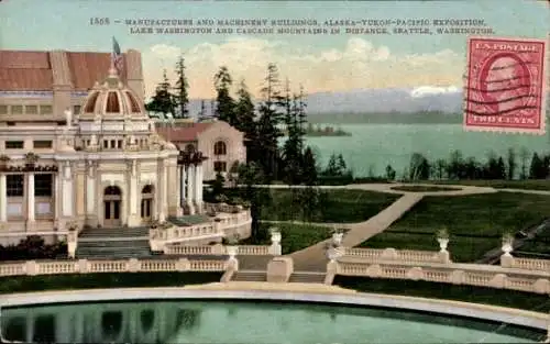 Ak Seattle Washington USA, Alaska-Yukon-Pacific Exposition 1909, Hersteller