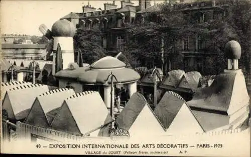 Ak Paris, Ausstellung für dekorative Kunst 1925, Spielzeugdorf