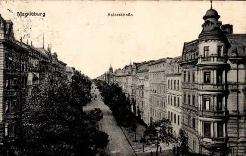 Ak Magdeburg an der Elbe, Kaiserstraße