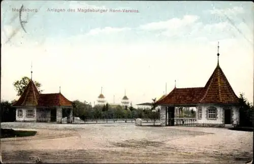 Ak Magdeburg an der Elbe, Anlagen des Magdeburger Renn-Vereins