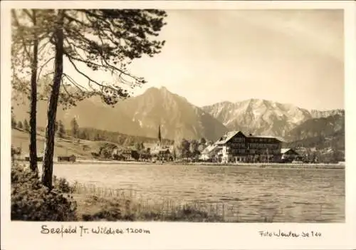 Ak Seefeld in Tirol, Blick auf den Wildsee