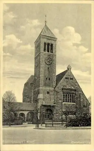 Ak Recklinghausen im Ruhrgebiet, Christuskirche