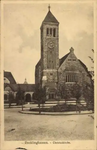 Ak Recklinghausen im Ruhrgebiet, Christuskirche