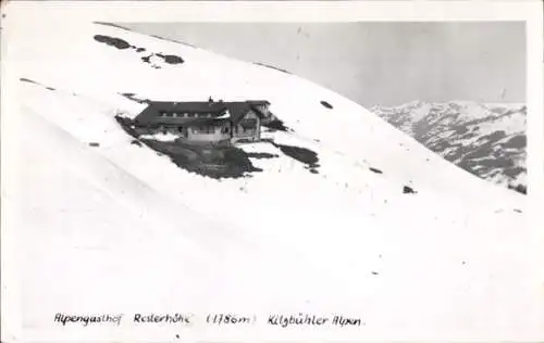 Ak Kitzbühel in Tirol, Alpengasthof Resterhöhe im Schnee