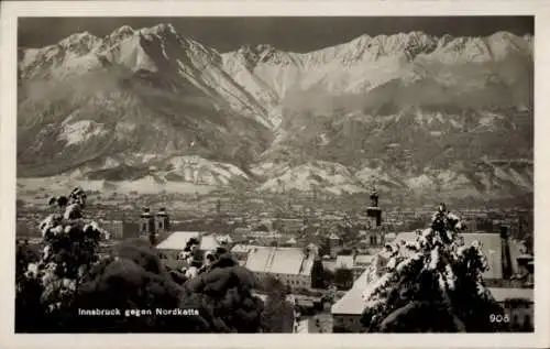 Ak Innsbruck in Tirol, Blick gegen Nordkette