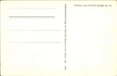 Ak Köln am Rhein, Eigelstein-Tor