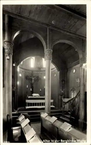 Ak Karpacz Górny Brückenberg Krummhübel Riesengebirge Schlesien, Kirche Wang, Altar