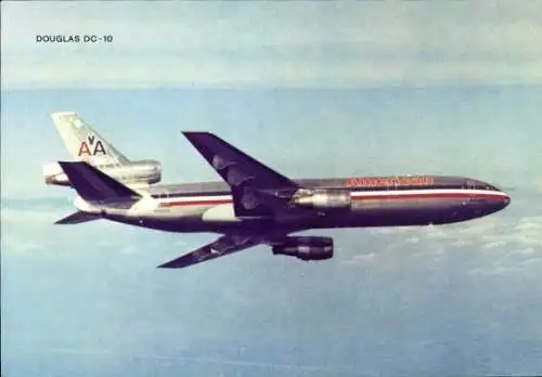 Ak Douglas DC 10, Passagierflugzeug, American Airlines