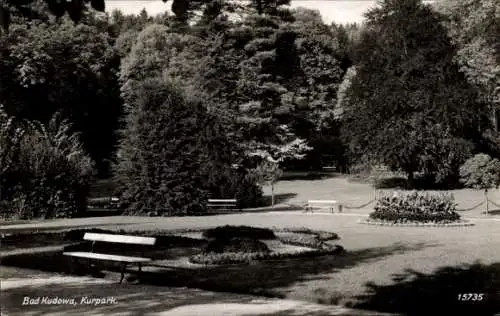 Ak Kudowa Zdrój Bad Kudowa Schlesien, Kurpark