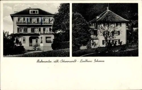 Ak Badenweiler im Schwarzwald, Landhaus Johanna