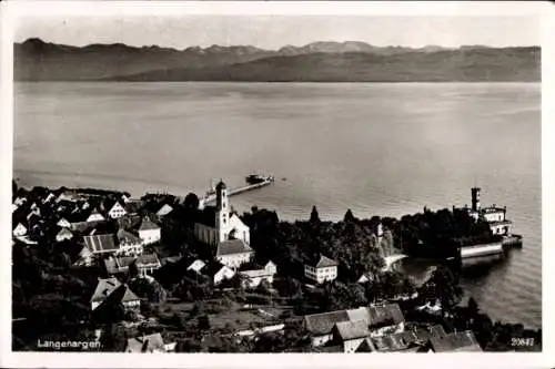 Ak Langenargen am Bodensee, Fliegeraufnahme