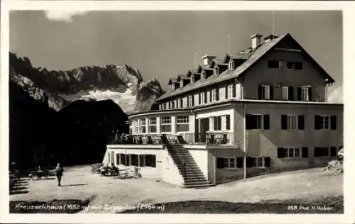 Ak Garmisch Partenkirchen in Oberbayern, Kreuzeckhaus, Adolf Zoeppritz Haus