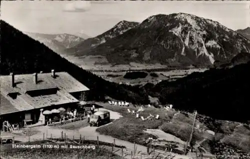 Ak Ruhpolding in Oberbayern, Rauschberg, Steinbergalm