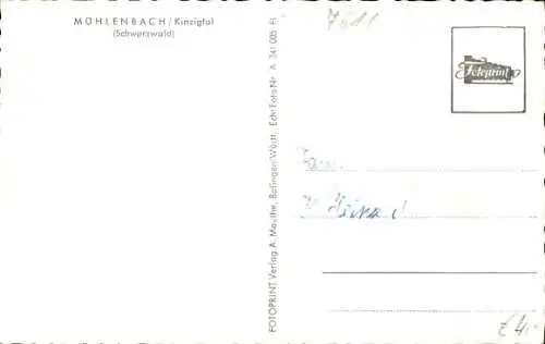 Ak Mühlenbach im Schwarzwald, Gesamtansicht