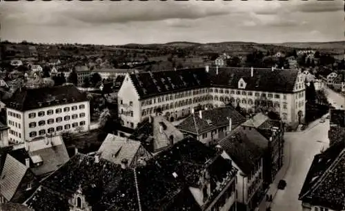 Ak Rottenburg am Neckar, Bischöfliches Palais, Blick vom Dom