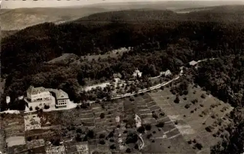 Ak Unterjesingen Tübingen am Neckar, Erholungsheim Schloss Roseck, Luftbild