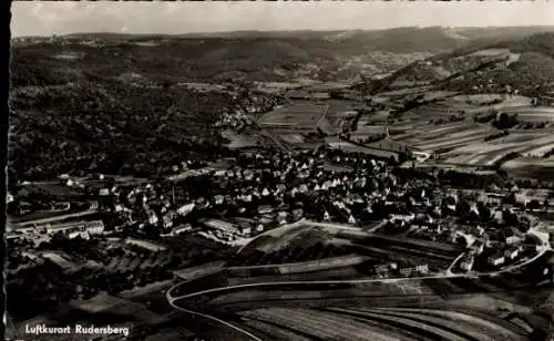 Ak Rudersberg in Württemberg, Gesamtansicht, Luftbild