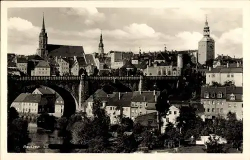 Ak Bautzen in der Oberlausitz, Kronprinzenbrücke