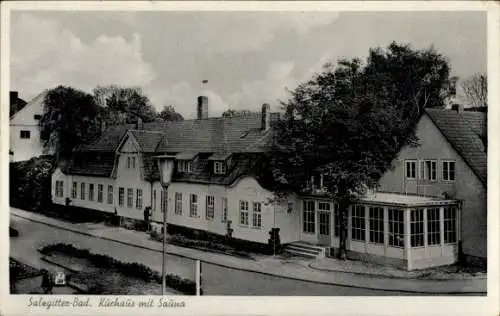 Ak Bad Salzgitter in Niedersachsen, Kurhaus mit Sauna