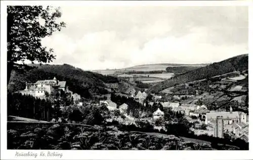 Ak Neuerburg in der Eifel, Gesamtansicht, Burg