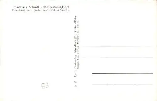 Ak Nettersheim in der Eifel, Gesamtansicht, Kirche