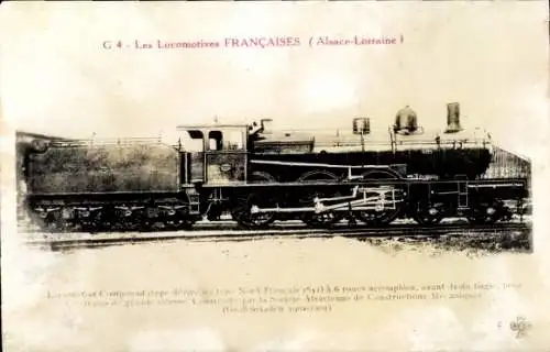 Ak Französische Eisenbahn, Locomotive Compund, type derive du type No. 2641