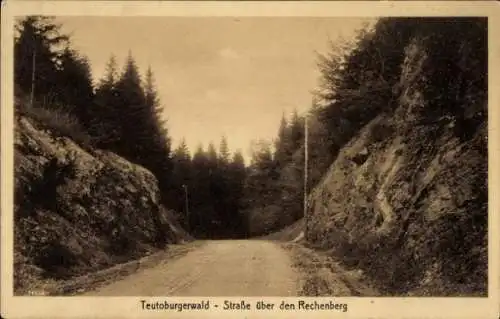 Ak Bad Rothenfelde am Teutoburger Wald, Straße über Rechenberg