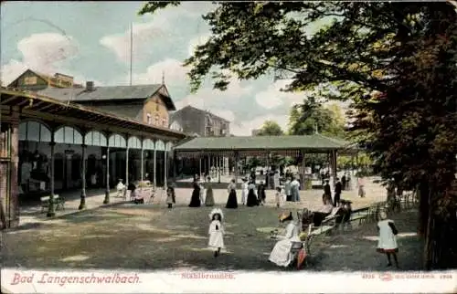 Ak Langenschwalbach Bad Schwalbach im Taunus, Stahlbrunnen