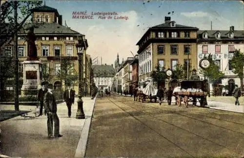 Ak Mainz am Rhein, Ludwigstraße