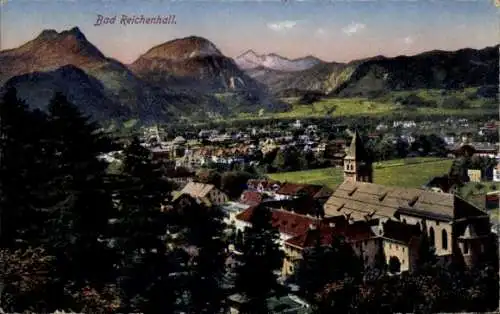 Ak Bad Reichenhall in Oberbayern, Panorama