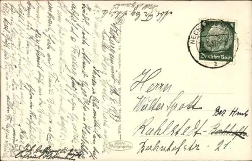 Ak Neckargemünd am Neckar, Teilansicht