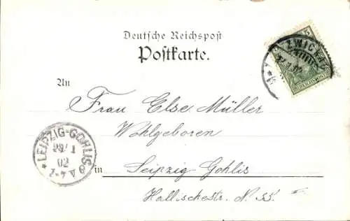 Ak Zwickau in Sachsen, Paradiesbrücke