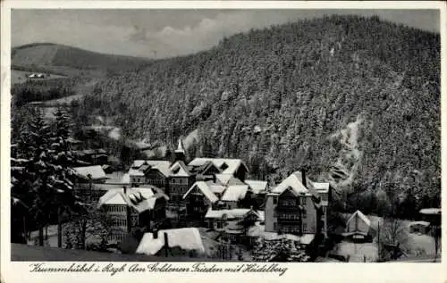 Ak Karpacz Krummhübel im Riesengebirge Schlesien, Am Goldenen Frieden, Heidelberg