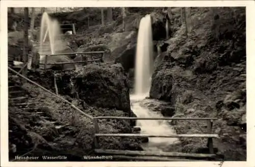 Ak Radków Wünschelburg Schlesien, Heuscheuer Wasserfälle