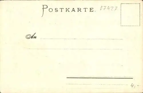 Passepartout Ak Schwarzburg in Thüringen, Gesamtansicht vom Trippstein